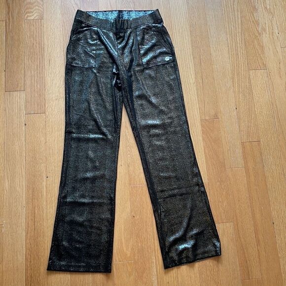 NWT Juicy Couture shine velour Jacket+mid rise wide leg pant S(Matching Set) - Picture 10 of 16
